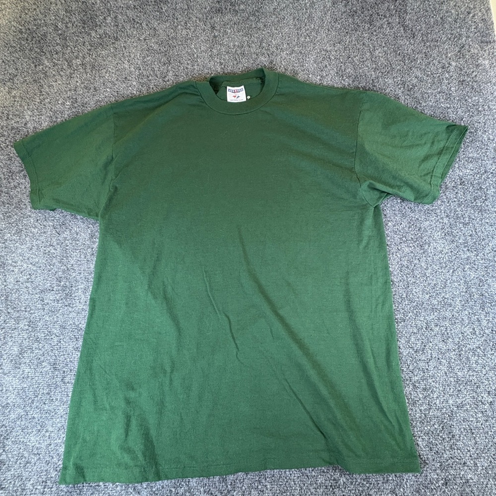 Jerzees T-Shirt Mens XL‎ Olive Green Cotton Short Sleeve Casual Everyday Wear